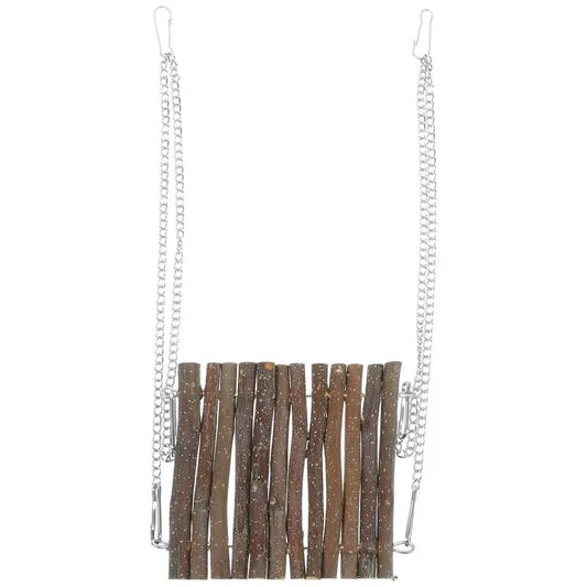 Wooden Climbing Toy for Lizards Iguanas Geckos Crab Hanging Hammock Swing Pet Snake Bearded Dragon Leopard Gecko